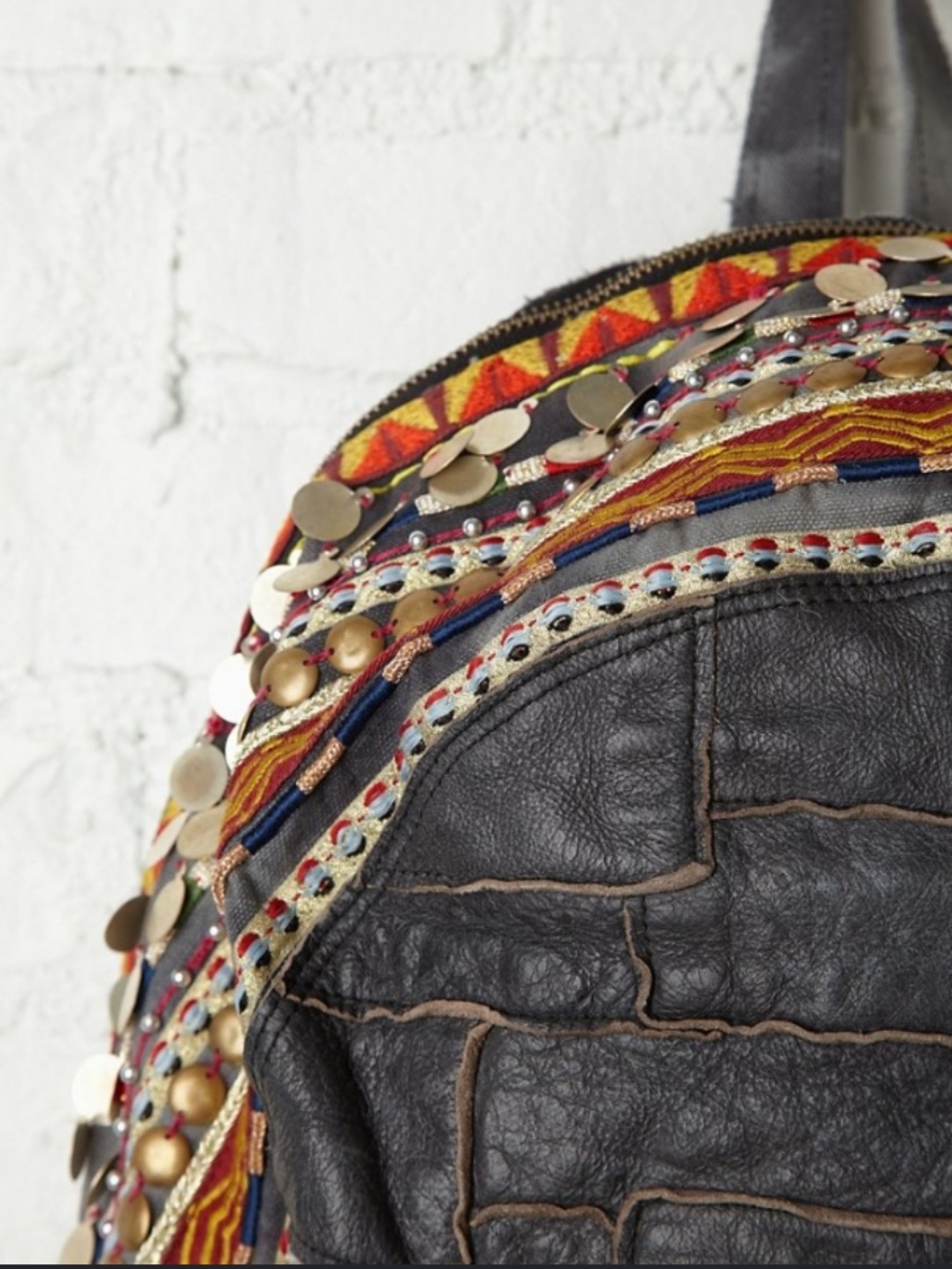 ✨ RARE & DISCONTINUED ✨ Free People Alameda Embellished Boho Backpack - Picture 2 of 10